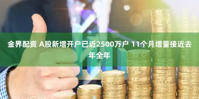 金界配资 A股新增开户已近2500万户 11个月增量接近去年全年